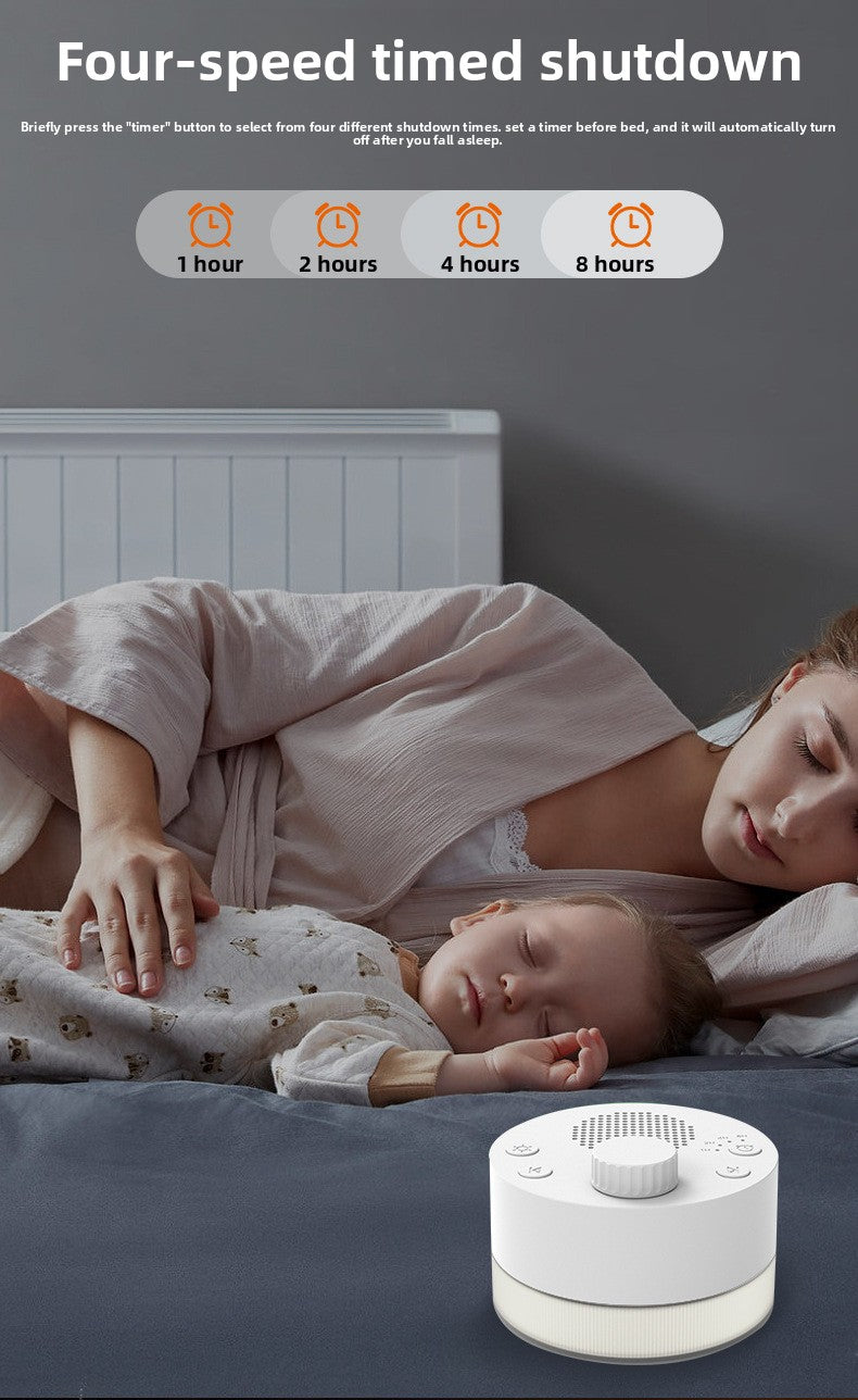 White Noise Sleep Device with Intelligent Warm Light | Infant Soothing Sleep Aid & Music Machine