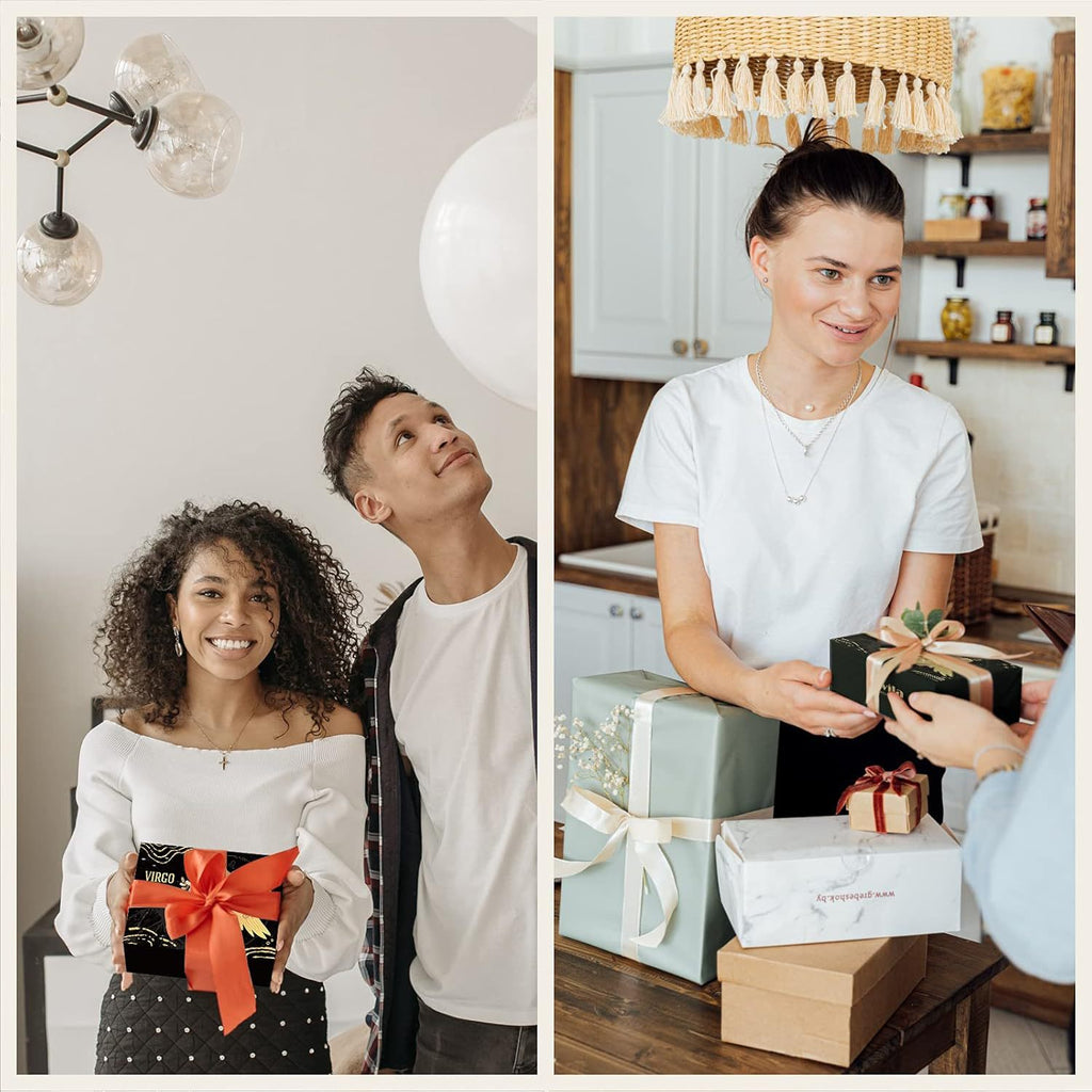 Twelve Constellations Crystal Raw Stone Set Box – Natural Crystal Mineral Specimens | Zodiac Healing Raw Stones | Christmas Holiday Gift Ornament