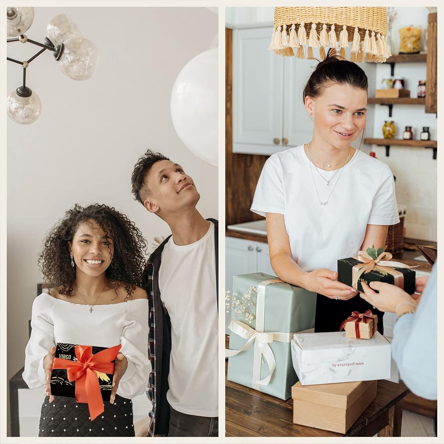 Twelve Constellations Crystal Raw Stone Set Box – Natural Crystal Mineral Specimens | Zodiac Healing Raw Stones | Christmas Holiday Gift Ornament