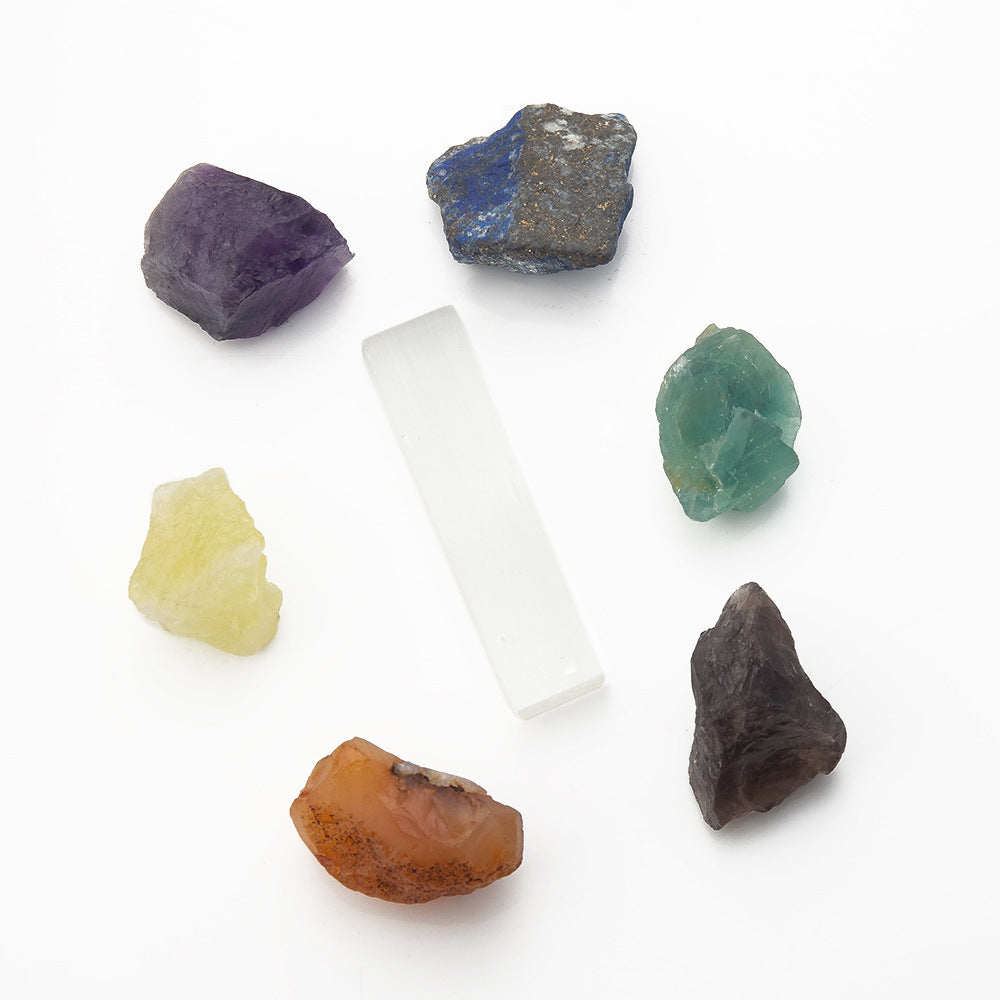 Twelve Constellations Crystal Raw Stone Set Box – Natural Crystal Mineral Specimens | Zodiac Healing Raw Stones | Christmas Holiday Gift Ornament