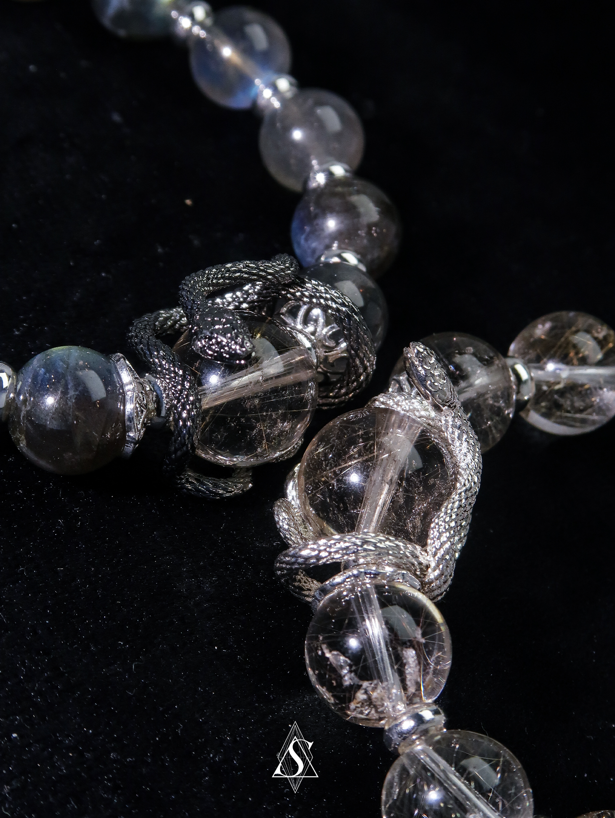 Love of the Spirit Snake Bracelets | Couple’s Healing Jewelry | Eternal Bond | Spiritual Crystal Snake Energy