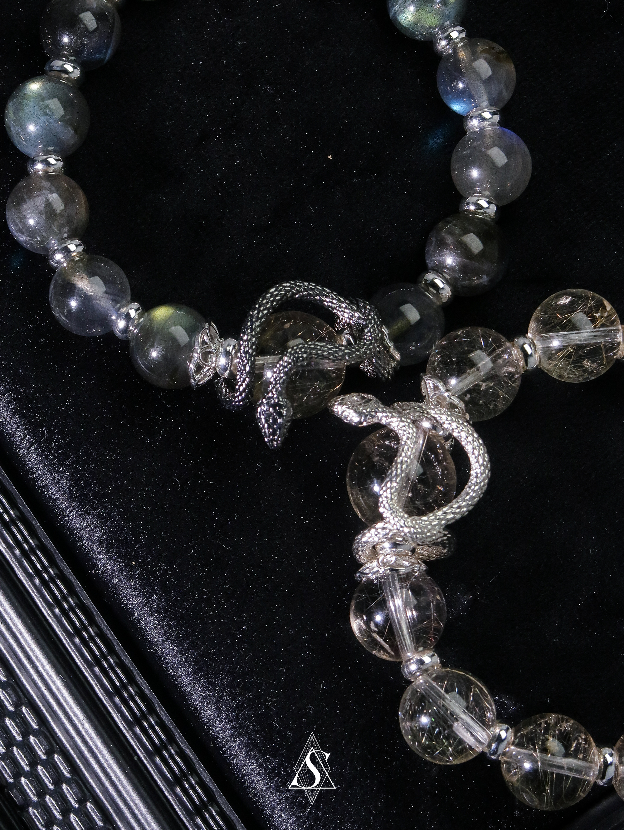 Love of the Spirit Snake Bracelets | Couple’s Healing Jewelry | Eternal Bond | Spiritual Crystal Snake Energy