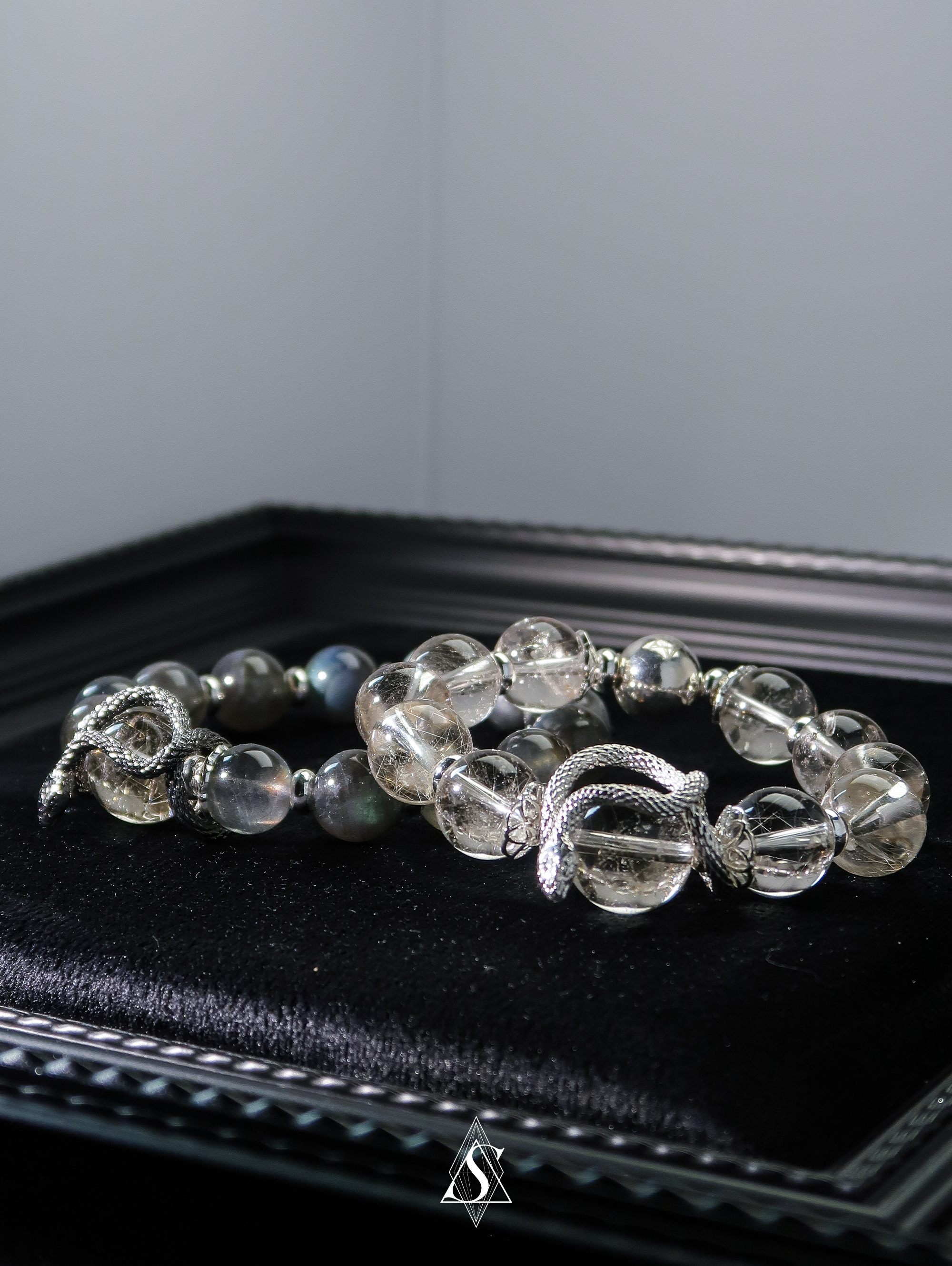 Love of the Spirit Snake Bracelets | Couple’s Healing Jewelry | Eternal Bond | Spiritual Crystal Snake Energy