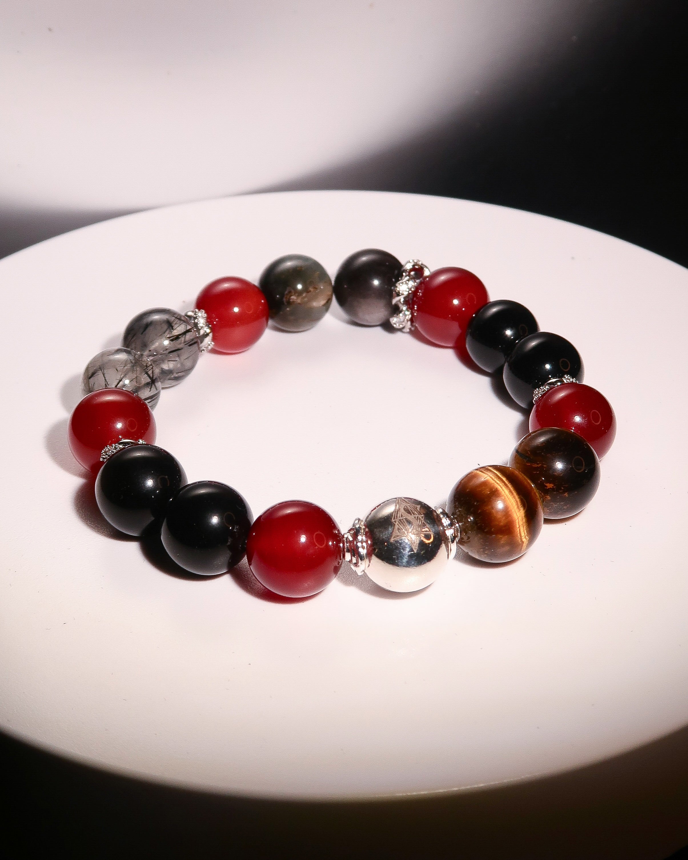 Root Chakra Bracelet - "Runa of Root" | Grounding & Emotional Stability | Gemstone Energy Jewelry