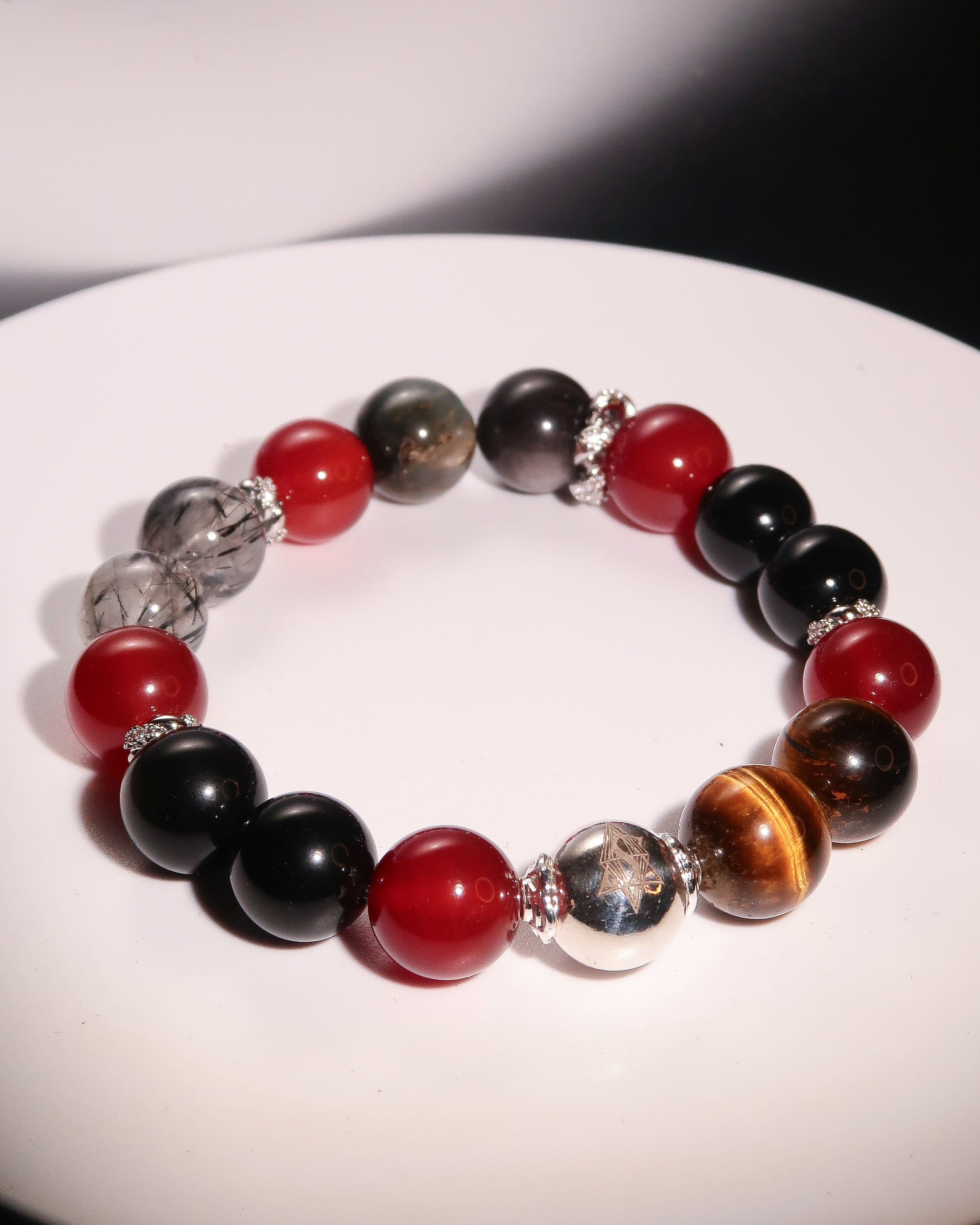 Root Chakra Bracelet - "Runa of Root" | Grounding & Emotional Stability | Gemstone Energy Jewelry