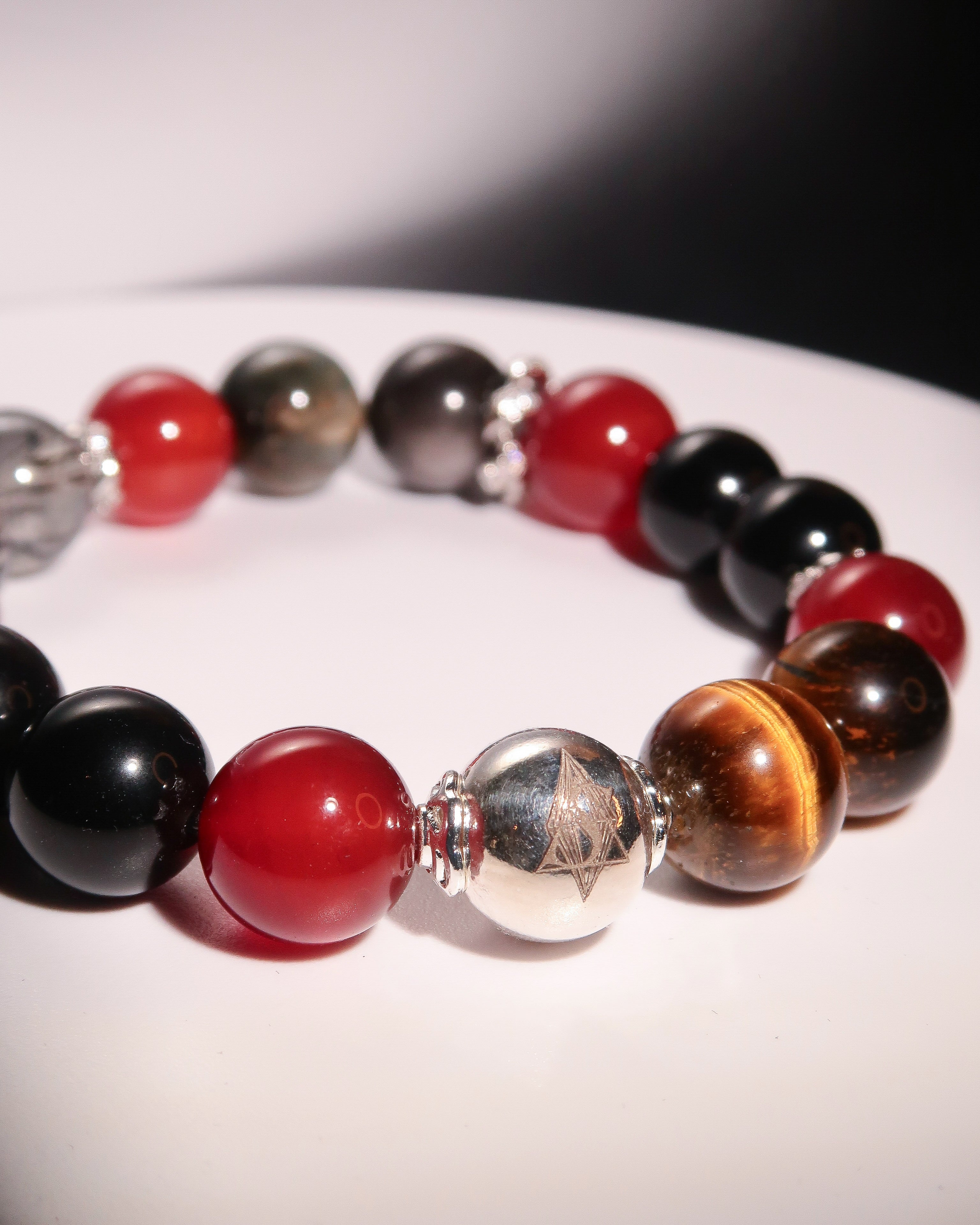 Root Chakra Bracelet - "Runa of Root" | Grounding & Emotional Stability | Gemstone Energy Jewelry