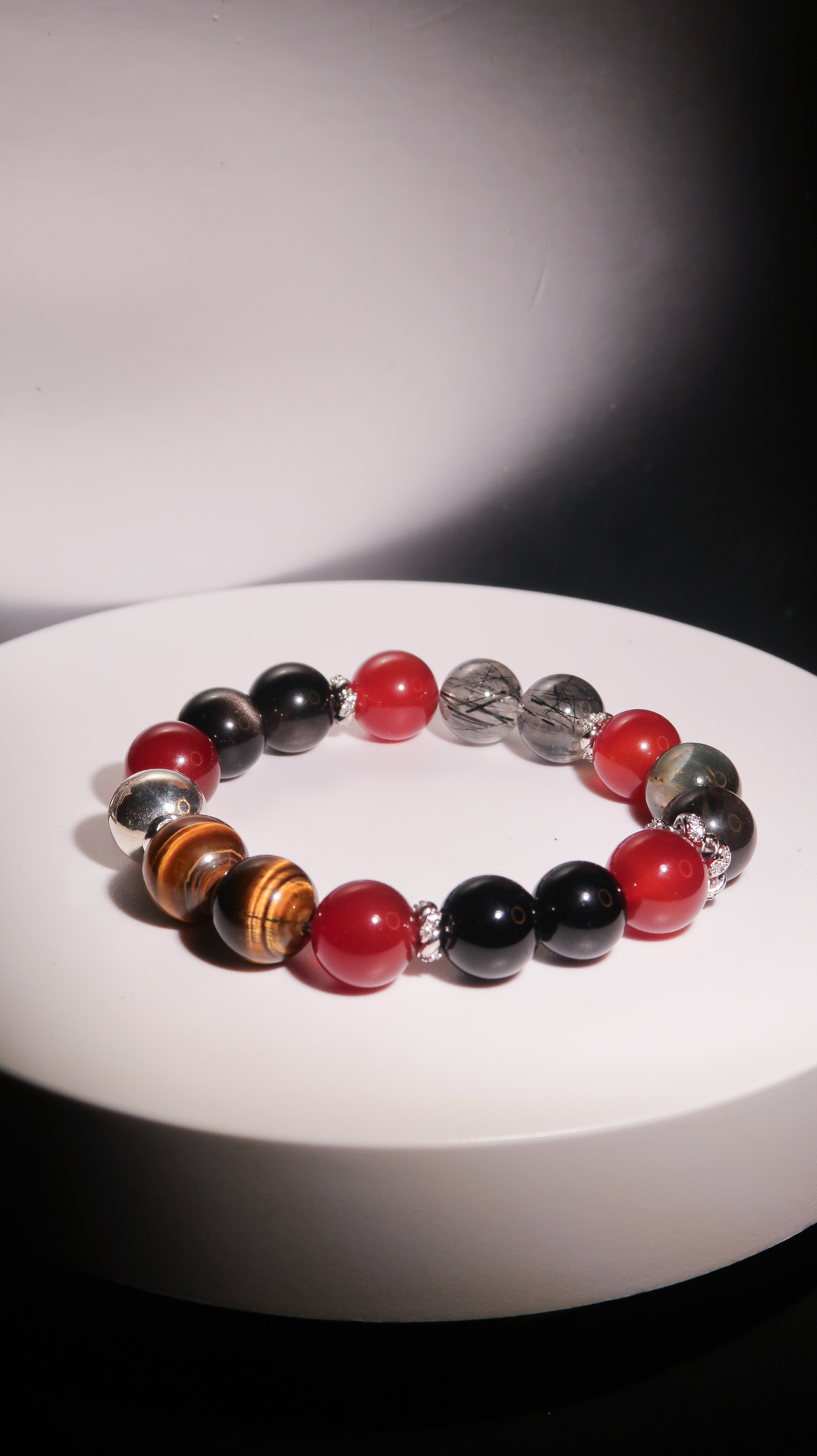 Root Chakra Bracelet - "Runa of Root" | Grounding & Emotional Stability | Gemstone Energy Jewelry