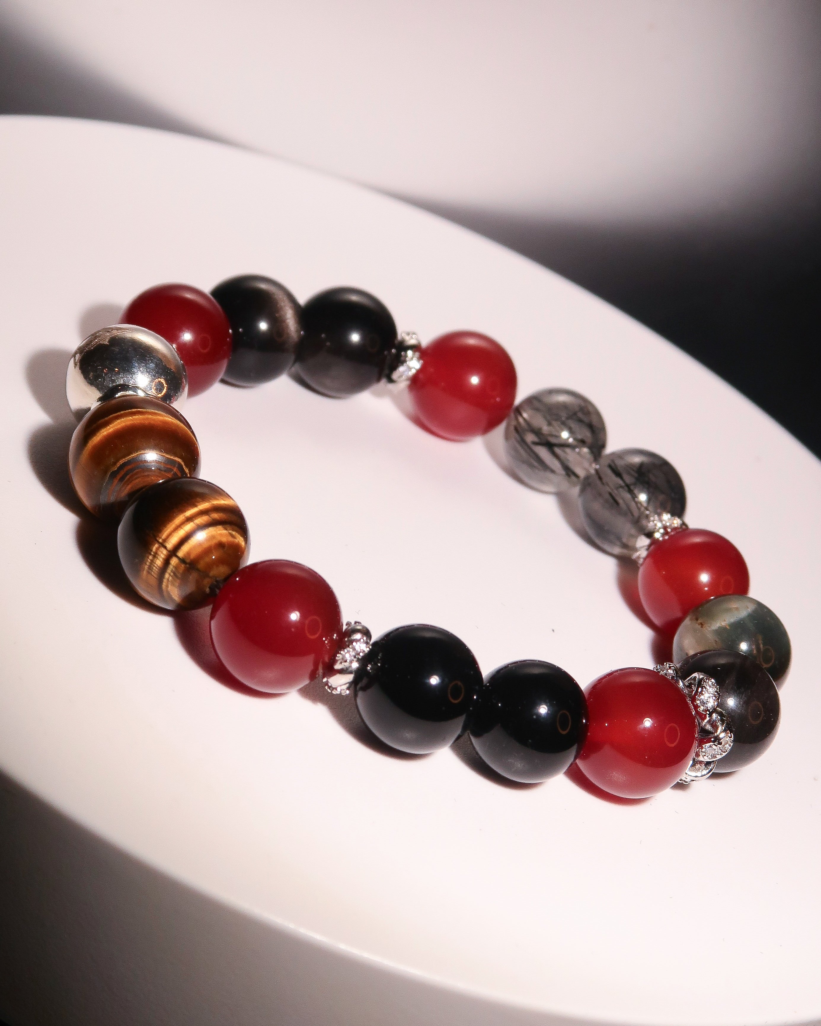 Root Chakra Bracelet - "Runa of Root" | Grounding & Emotional Stability | Gemstone Energy Jewelry
