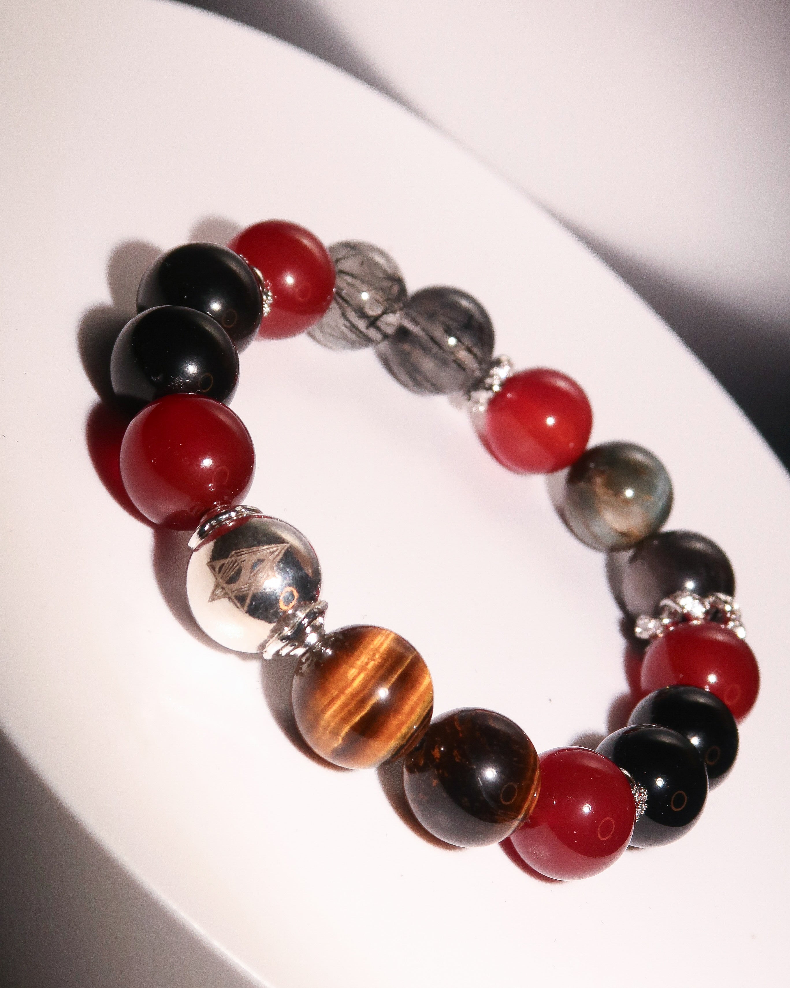 Root Chakra Bracelet - "Runa of Root" | Grounding & Emotional Stability | Gemstone Energy Jewelry