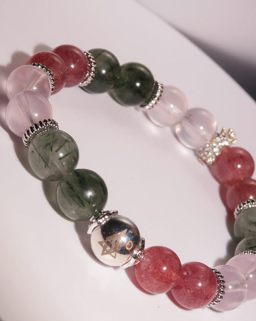 Heart Chakra Healing Bracelet - "Elan of Heart" | Emotional Healing & Self-Love Activation | Attract Genuine Love | Gemstone Energy Jewelry