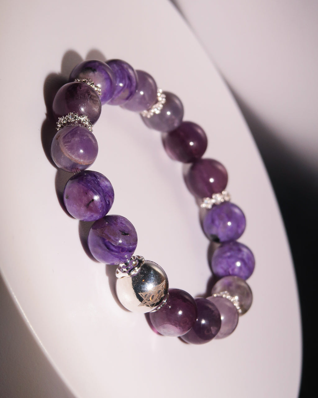 Third Eye Chakra Healing Bracelet - "Nyra of Third Eye" | Intuition & Spiritual Insight Activation | Awaken Inner Wisdom | Gemstone Energy Jewelry