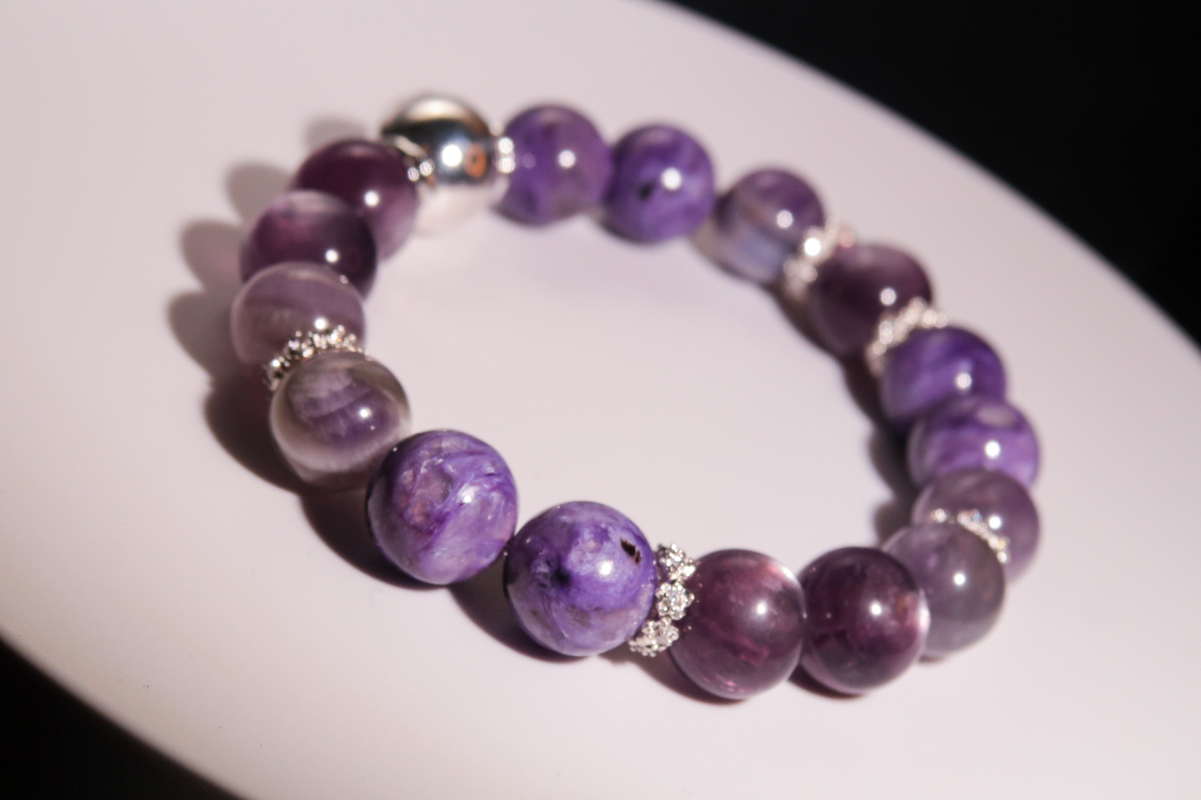 Third Eye Chakra Healing Bracelet - "Nyra of Third Eye" | Intuition & Spiritual Insight Activation | Awaken Inner Wisdom | Gemstone Energy Jewelry