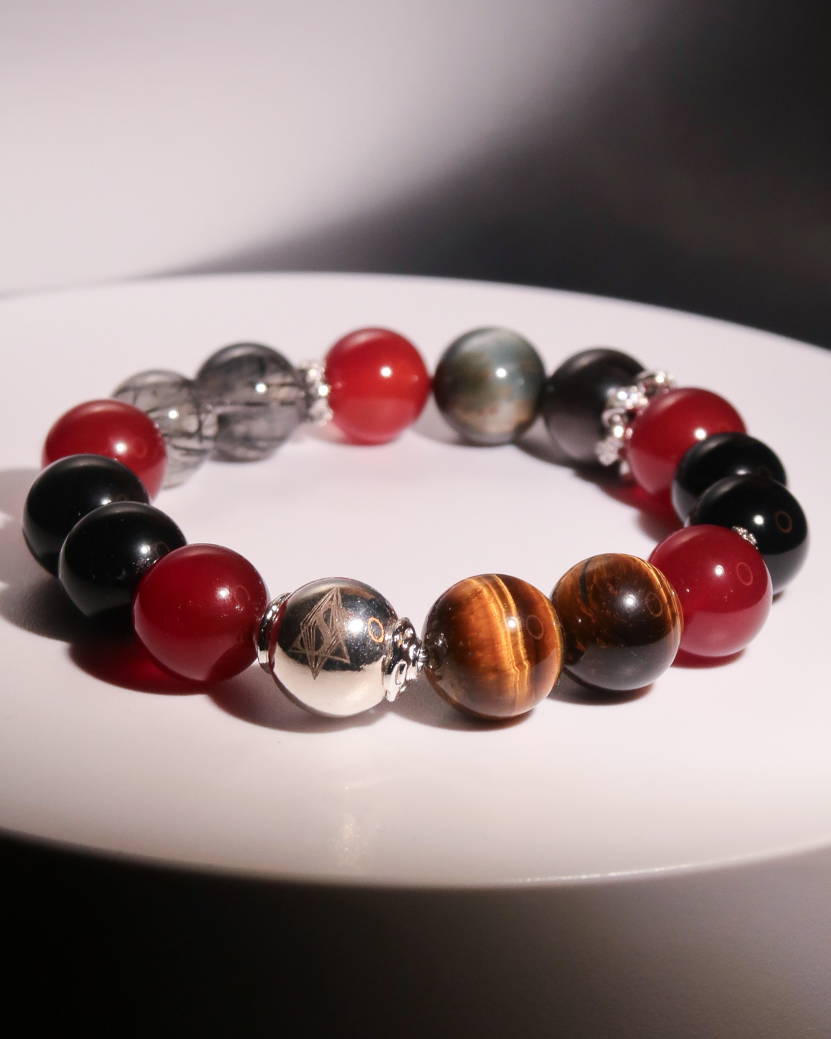 Root Chakra Bracelet - "Runa of Root" | Grounding & Emotional Stability | Gemstone Energy Jewelry