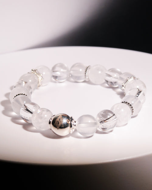Crown Chakra Healing Bracelet - "Aether of Crown" | Spiritual Connection & Divine Wisdom Activation | Higher Consciousness | Gemstone Energy Jewelry