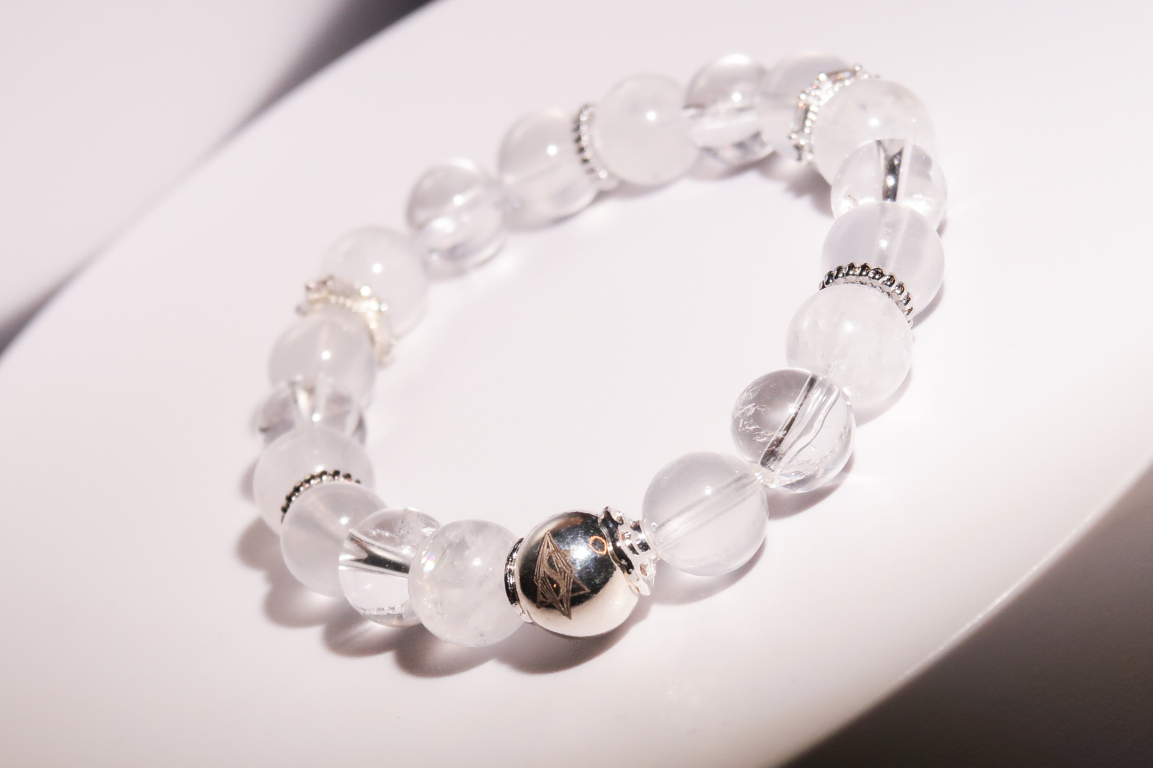 Crown Chakra Healing Bracelet - "Aether of Crown" | Spiritual Connection & Divine Wisdom Activation | Higher Consciousness | Gemstone Energy Jewelry