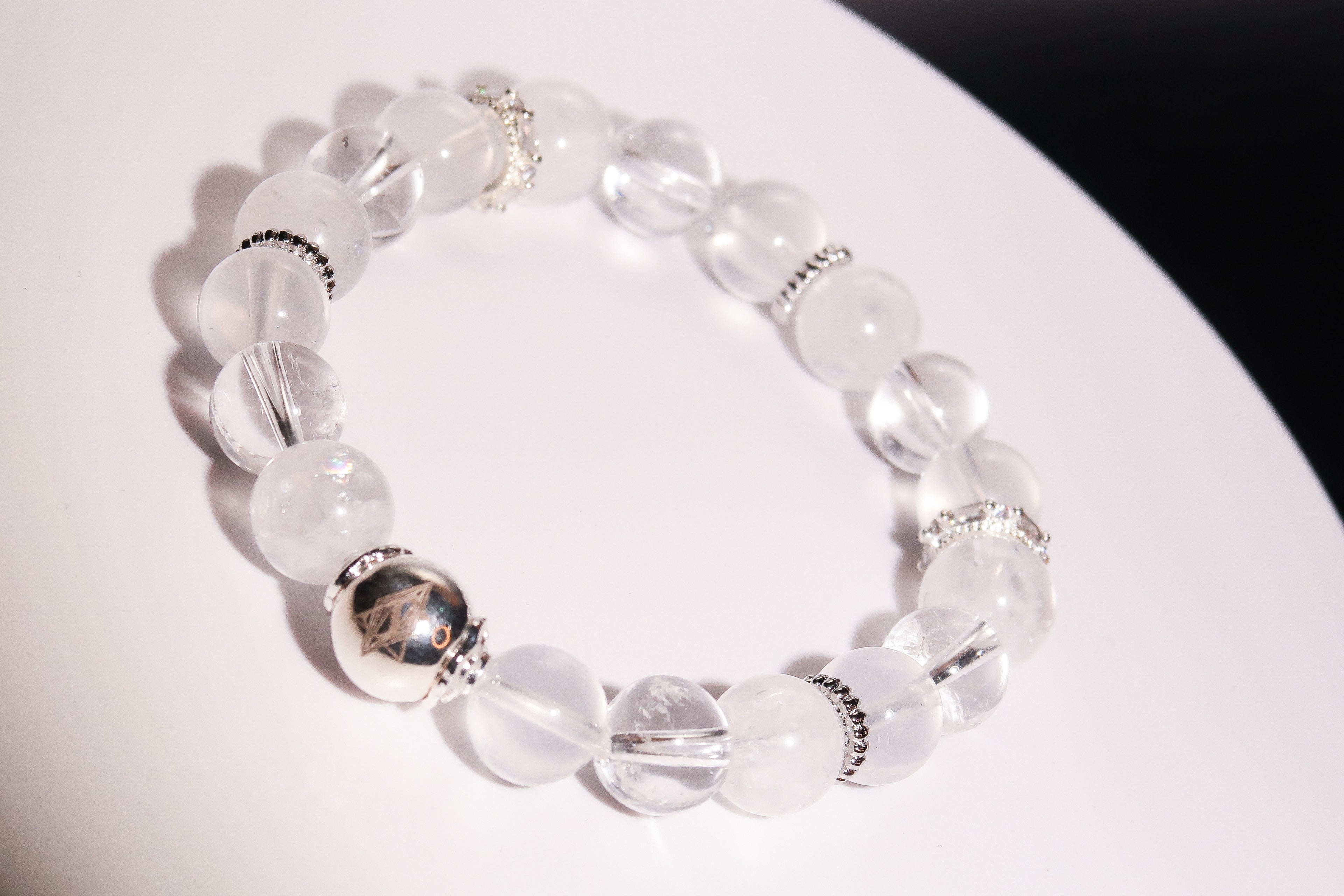 Crown Chakra Healing Bracelet - "Aether of Crown" | Spiritual Connection & Divine Wisdom Activation | Higher Consciousness | Gemstone Energy Jewelry