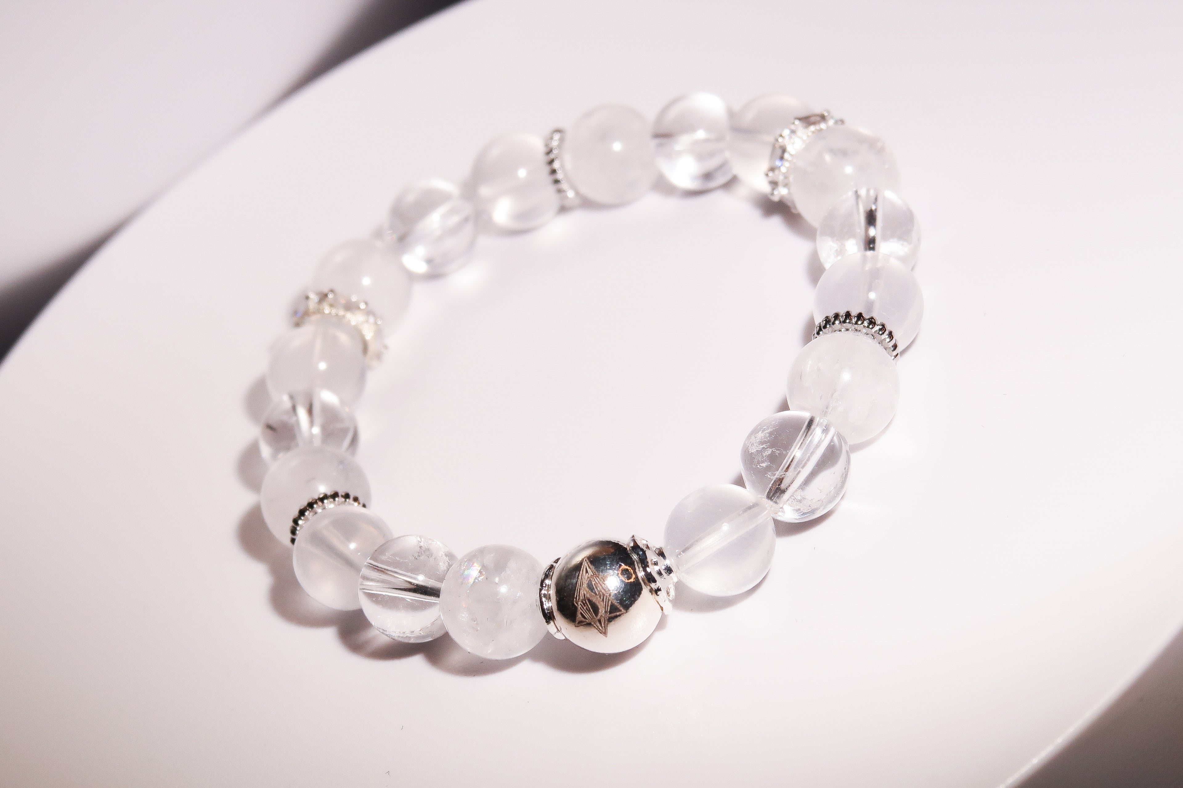 Crown Chakra Healing Bracelet - "Aether of Crown" | Spiritual Connection & Divine Wisdom Activation | Higher Consciousness | Gemstone Energy Jewelry